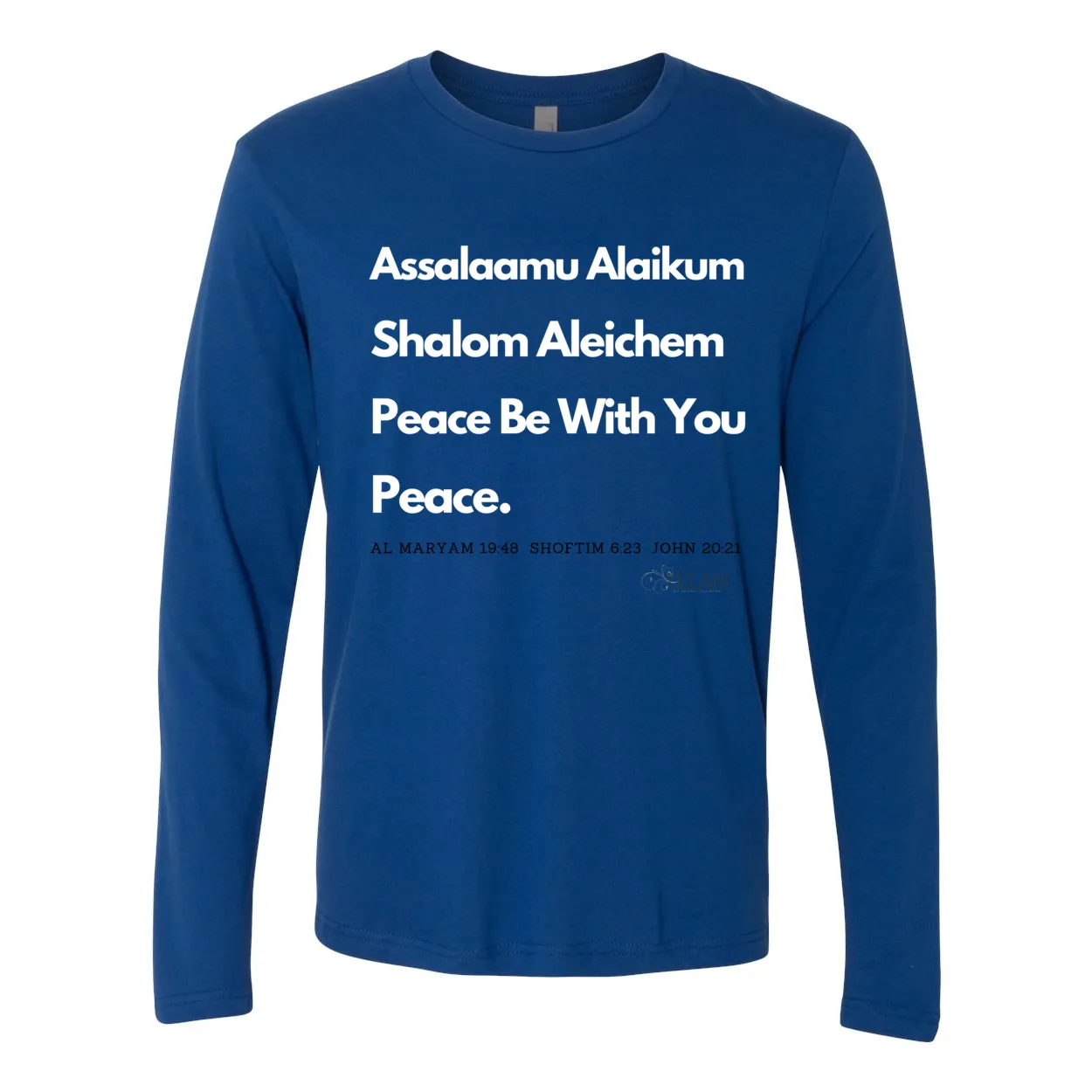 Peace & Blessings Men's Premium Long Sleeve Crew