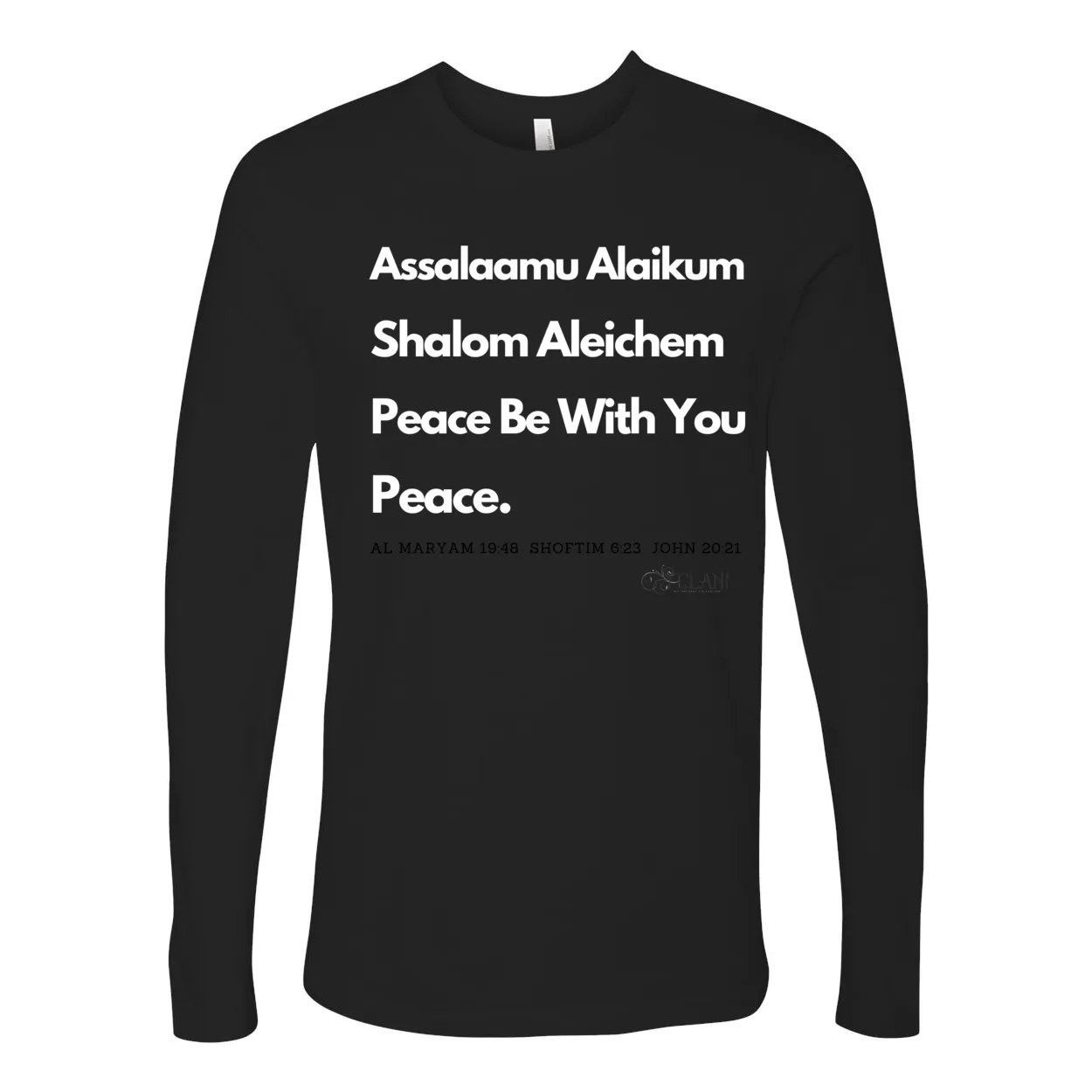 Peace & Blessings Men's Premium Long Sleeve Crew