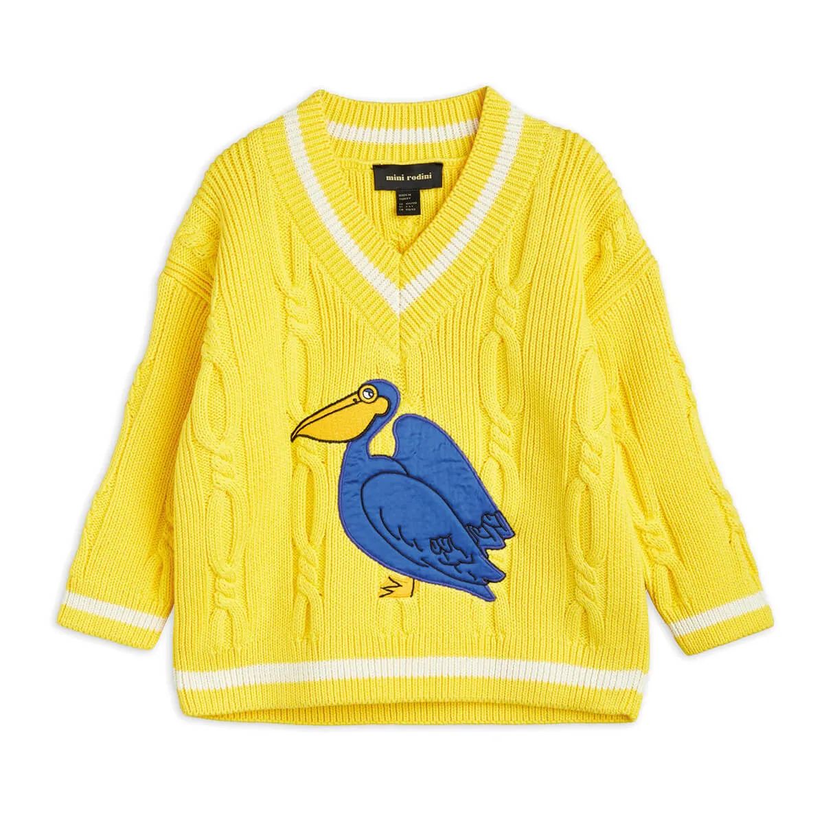 Pelican Knitted V-Neck Sweater - Strickpullover aus 100% GOTS Bio-Baumwolle