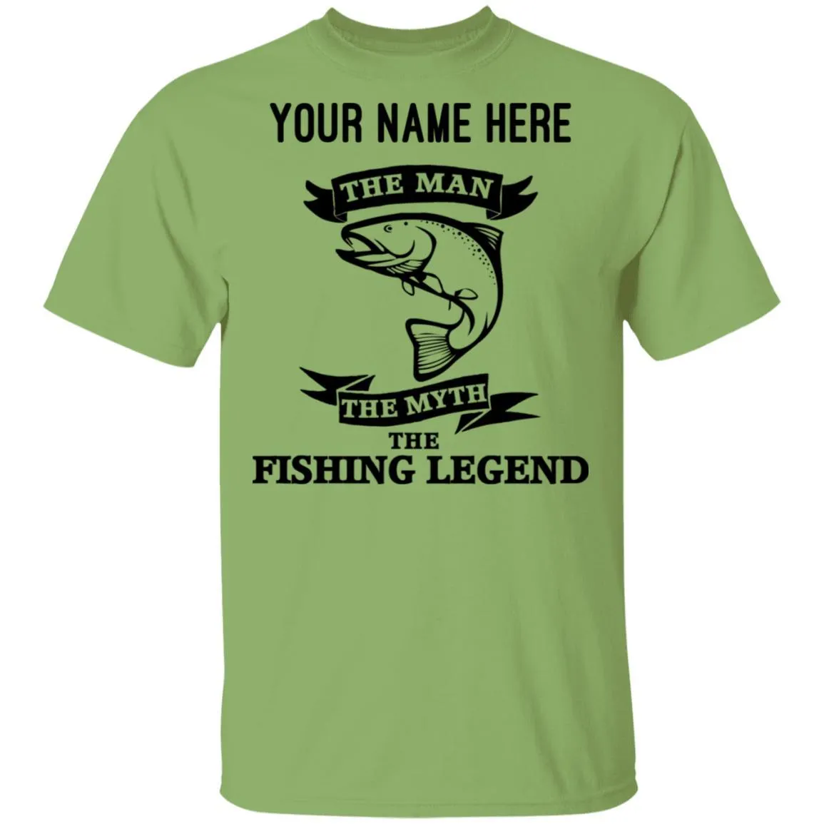 Personalized The Man The Myth The Fishing Legend T-Shirt b