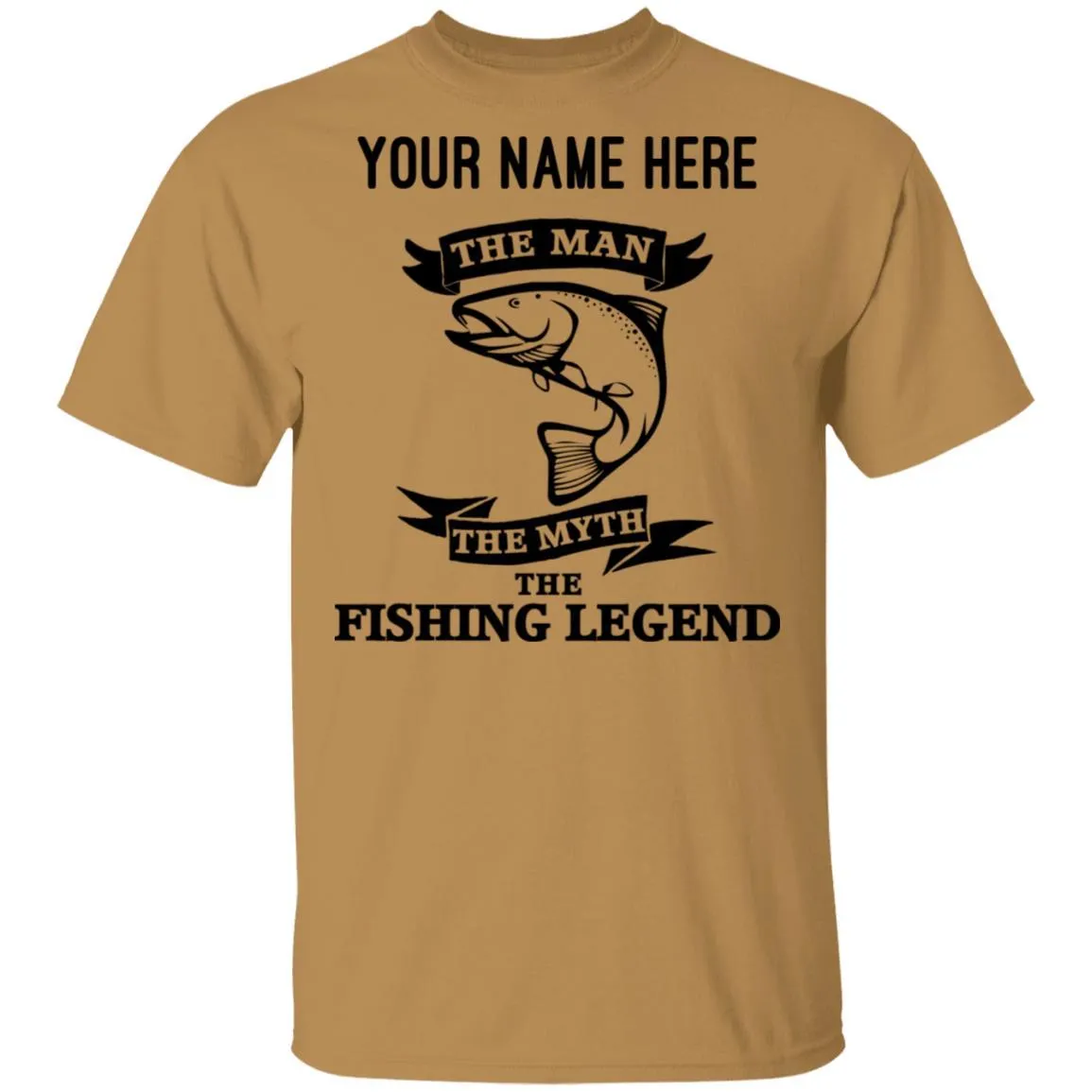 Personalized The Man The Myth The Fishing Legend T-Shirt b