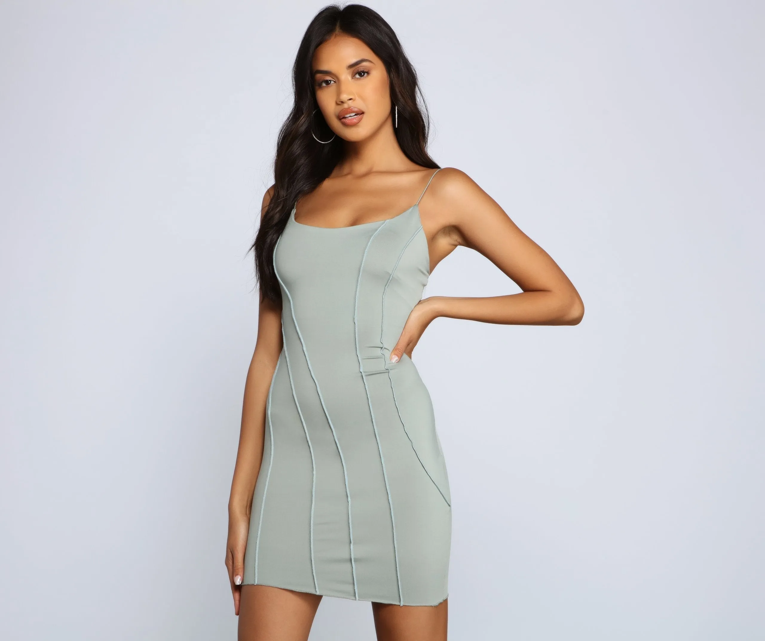 Picture Perfect Stylish Knit Mini Dress