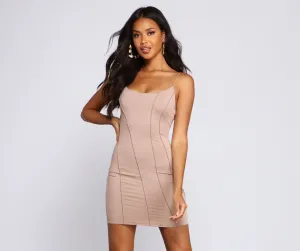 Picture Perfect Stylish Knit Mini Dress