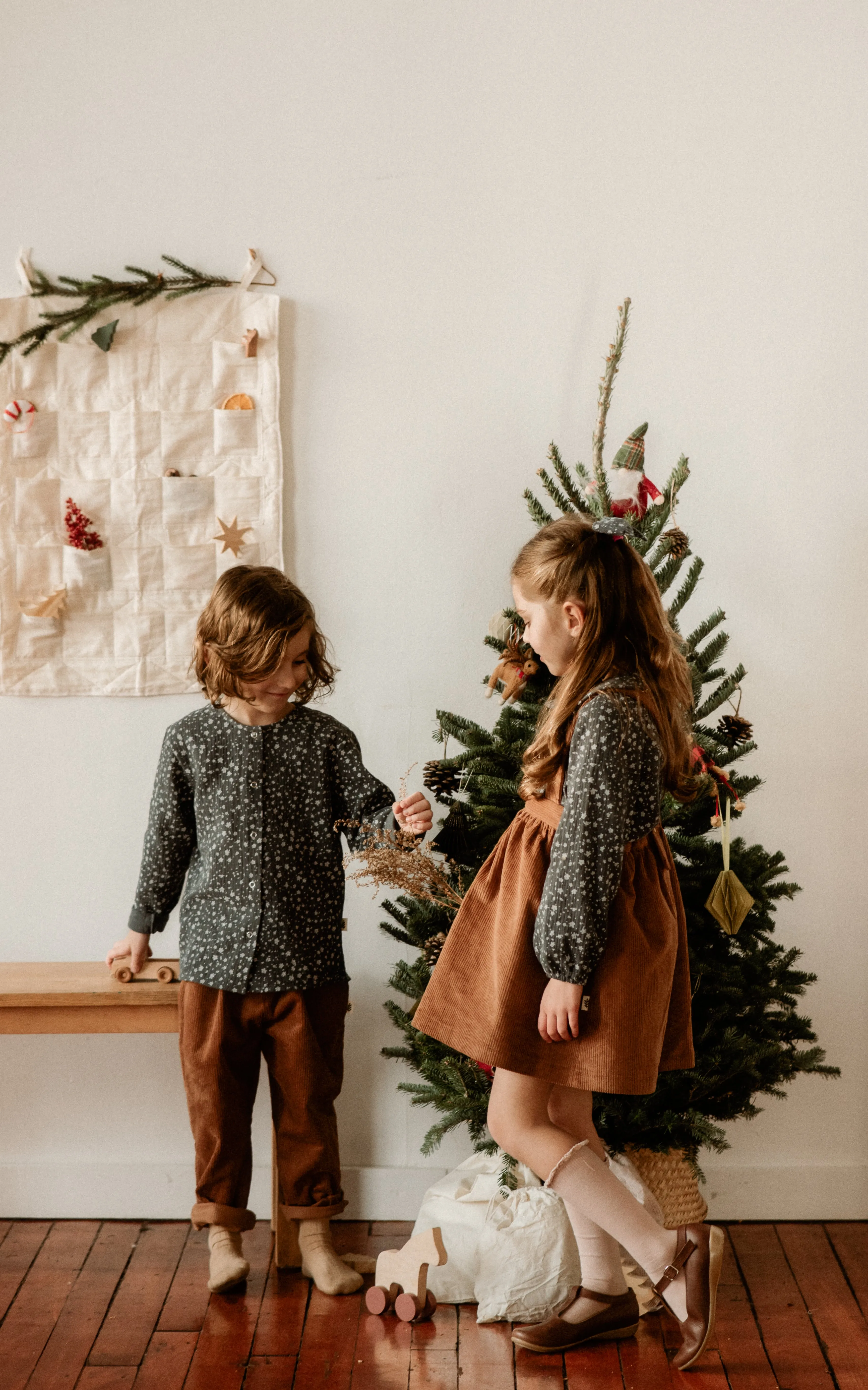 Pinafore Skirt - Corduroy Pecan