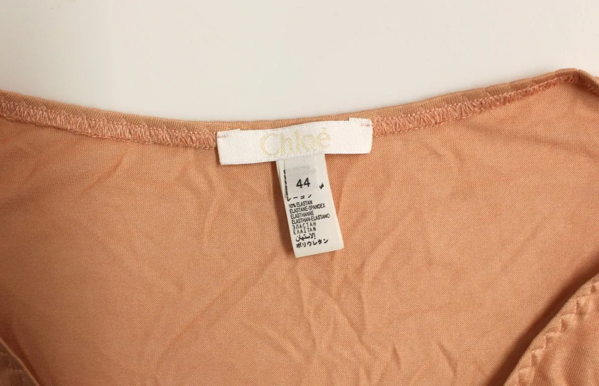 Pink shortsleeve crewneck t-shirt