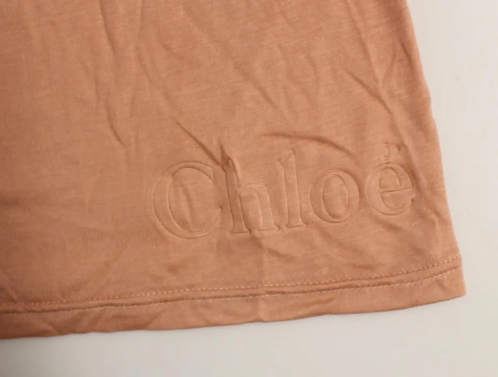 Pink shortsleeve crewneck t-shirt