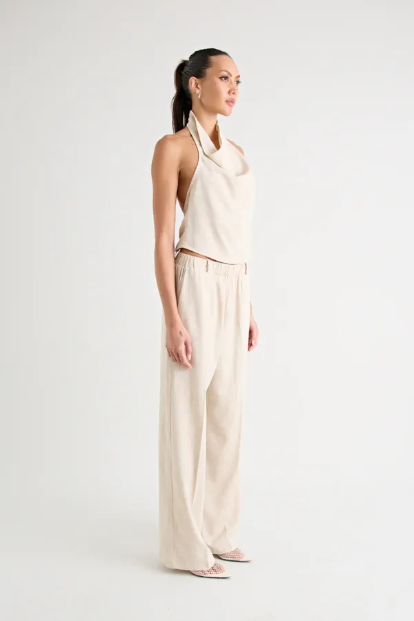 Pino Wide Leg Pant Natural