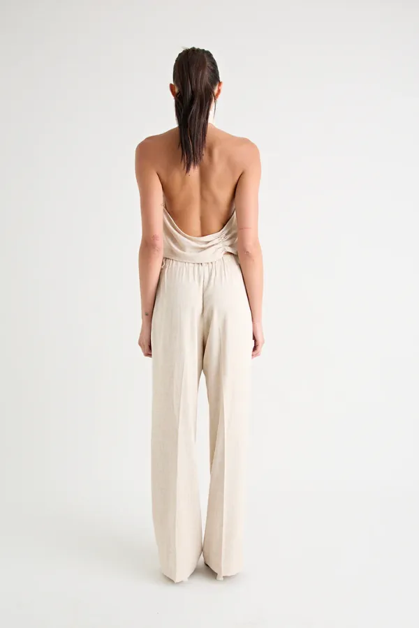 Pino Wide Leg Pant Natural
