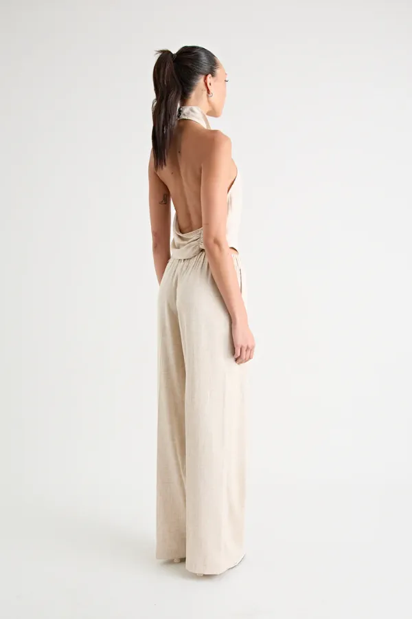 Pino Wide Leg Pant Natural