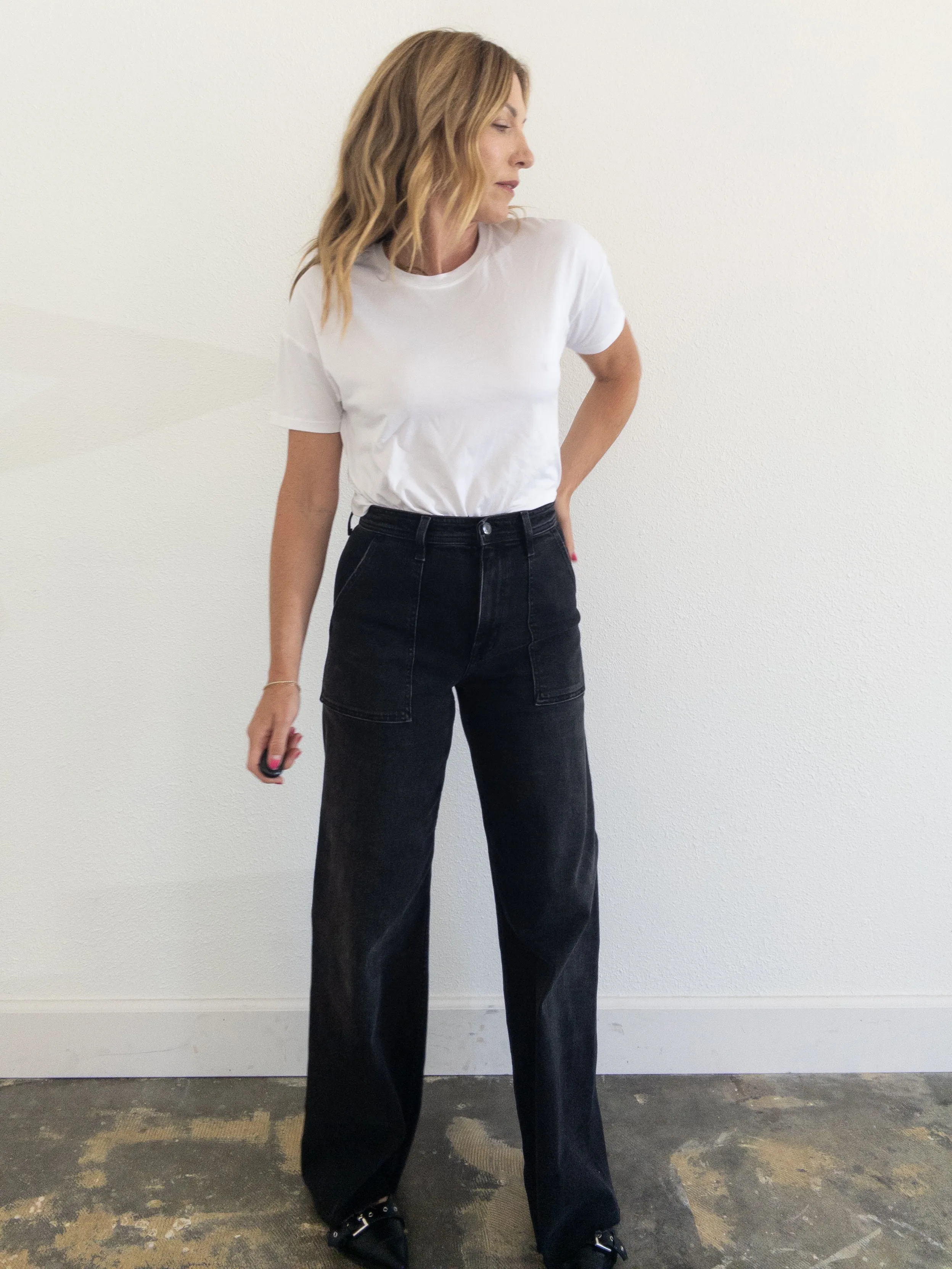 Pistola Penny Utility HIgh Rise Wide Leg