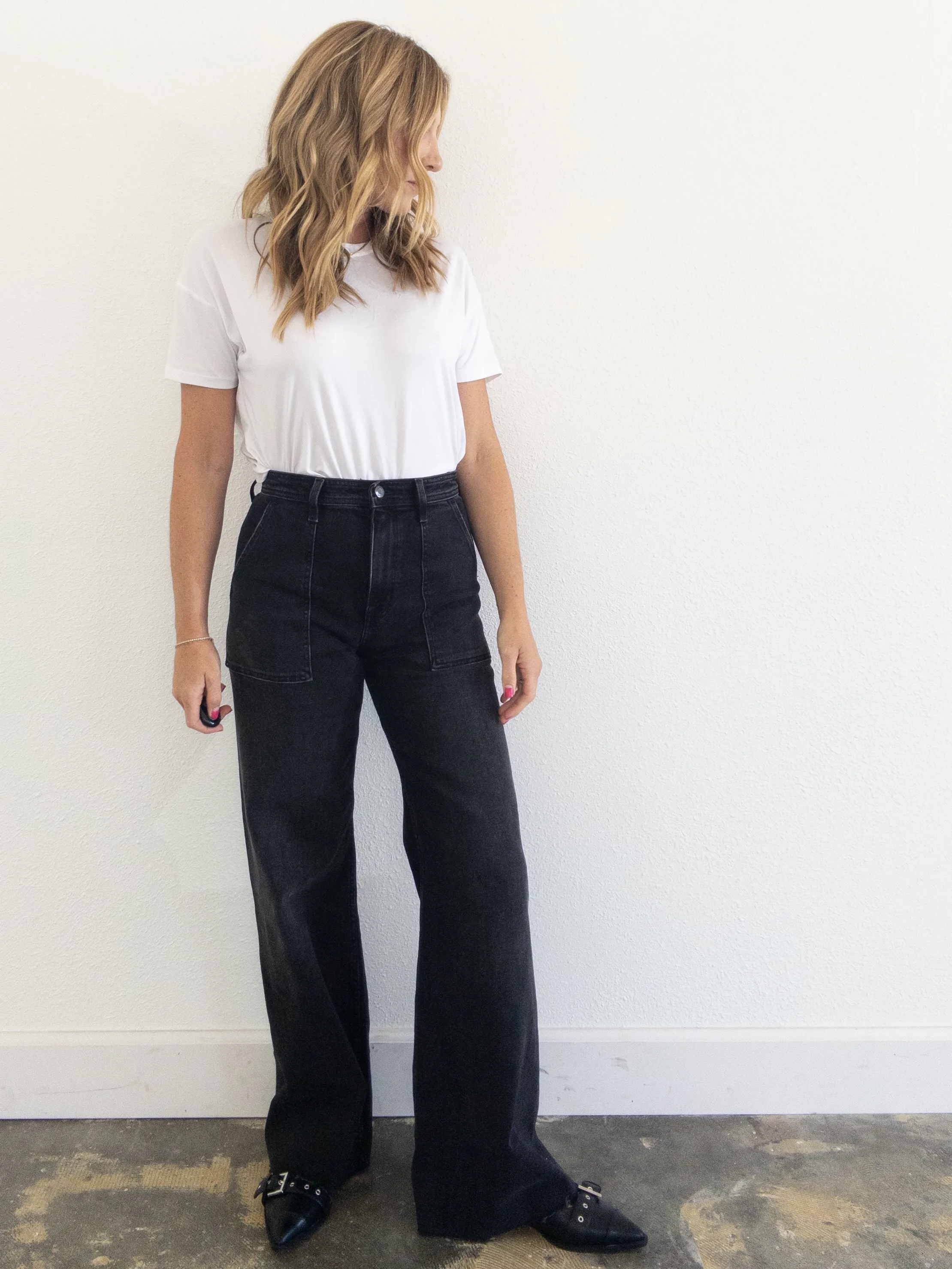 Pistola Penny Utility HIgh Rise Wide Leg