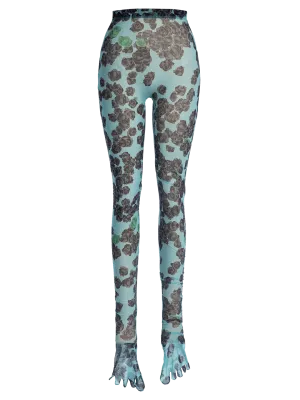 Pixel Roses Gauzy Leggings
