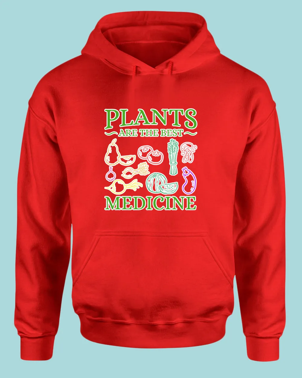 Planet Are The Best Medicine Hoodie, vegetarian Hoodie