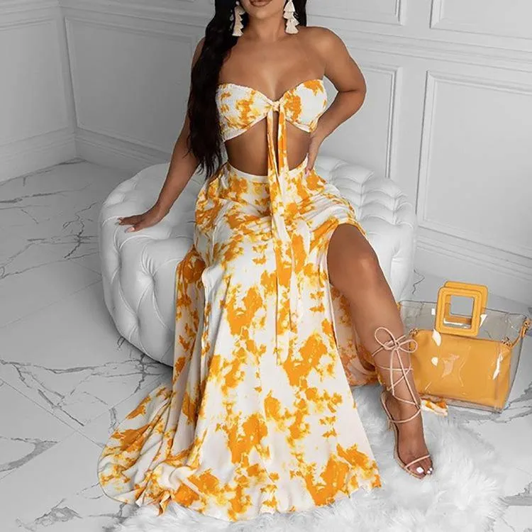 Plus Size Sexy Split Front Dresses