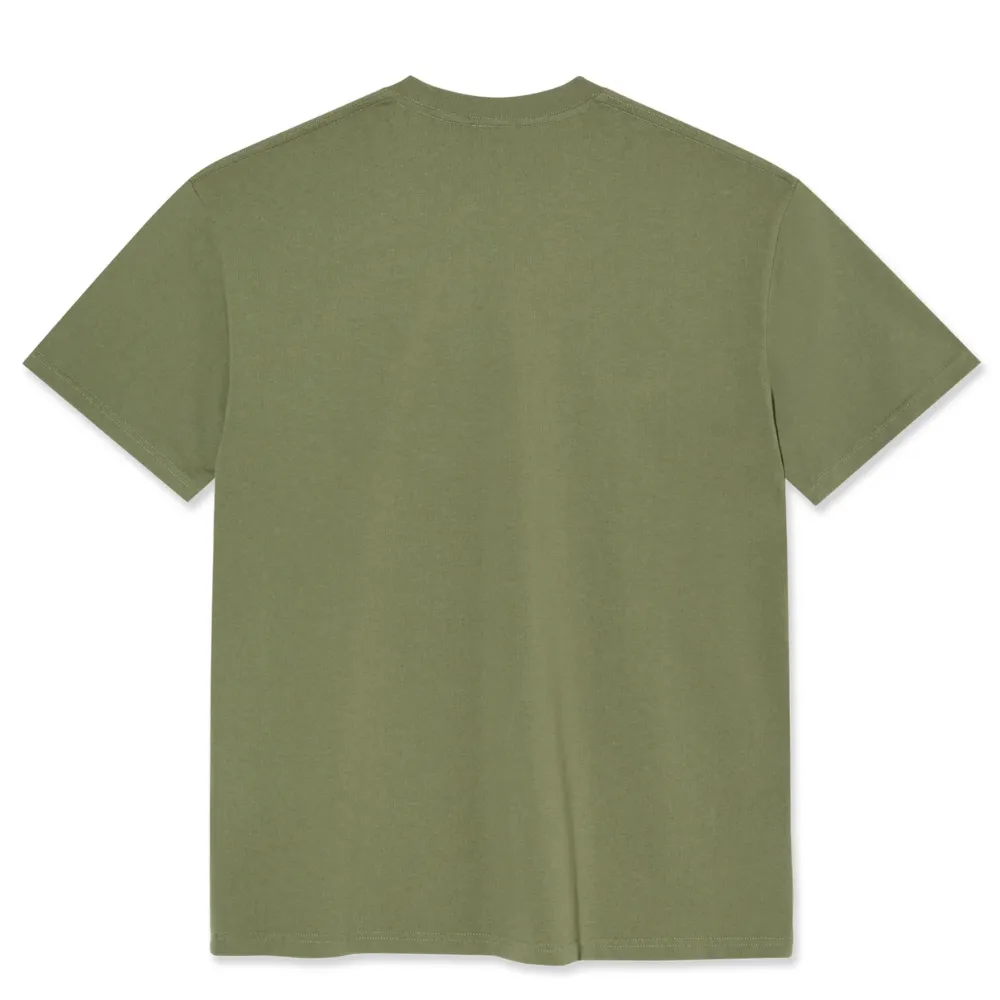 Polar Skate Co Evol Times T-Shirt | Army Green