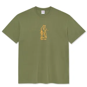 Polar Skate Co Evol Times T-Shirt | Army Green