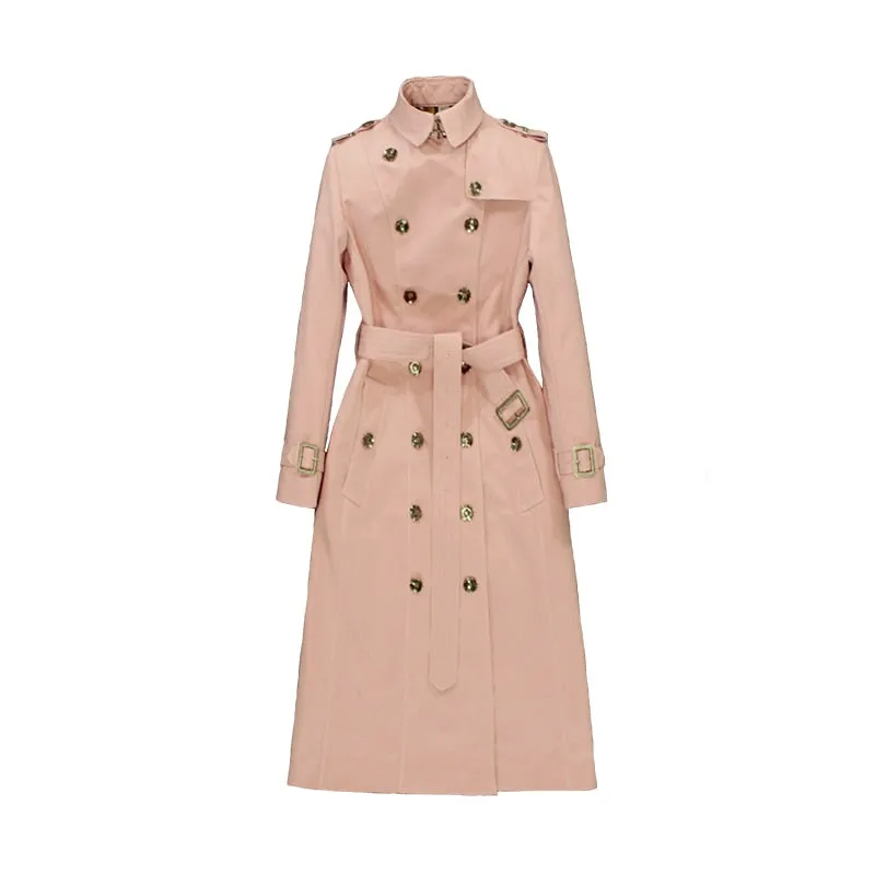 Pop paragraph dust coat female over-the-knee