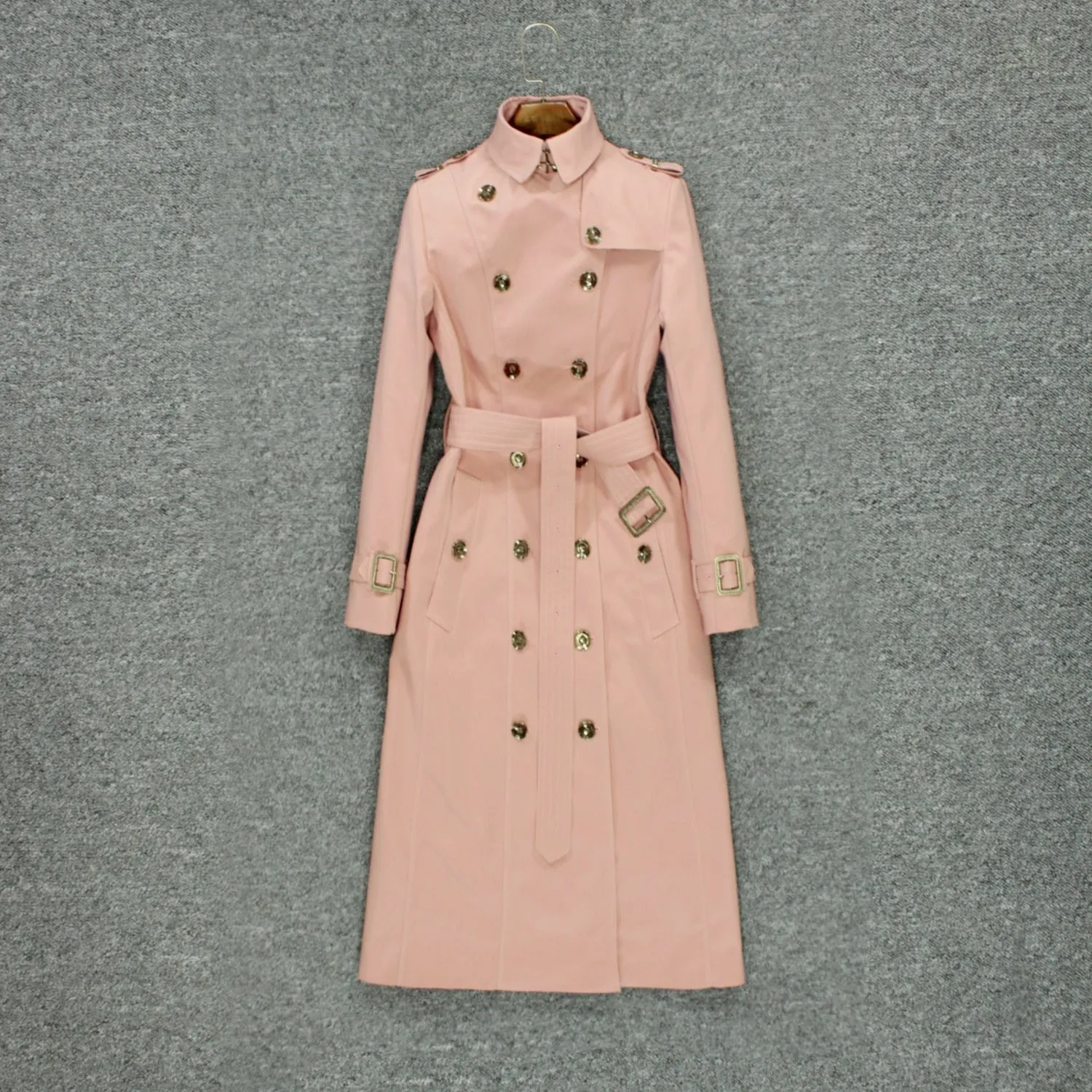 Pop paragraph dust coat female over-the-knee
