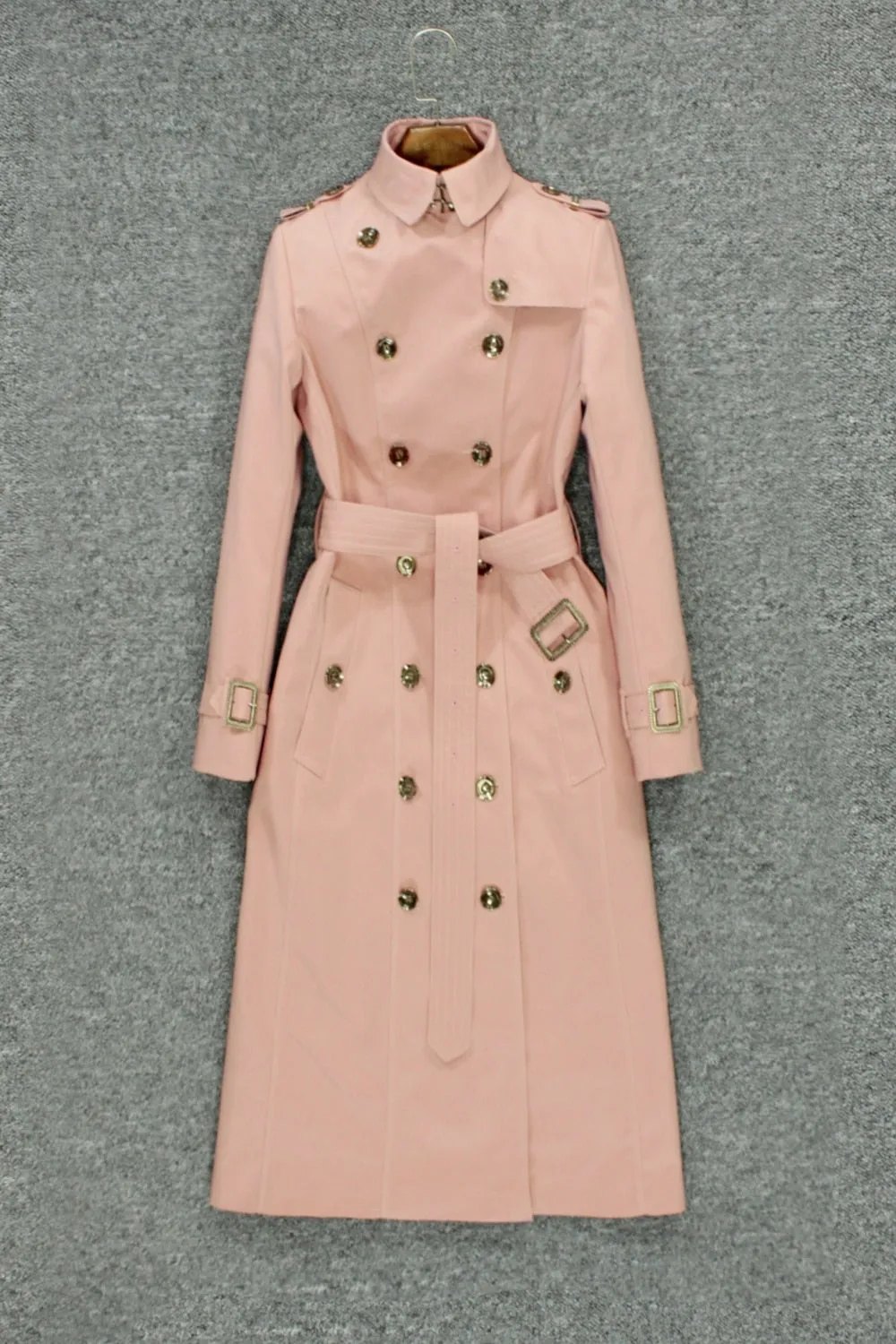 Pop paragraph dust coat female over-the-knee