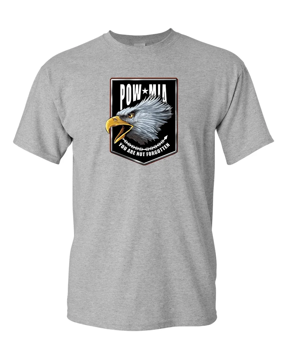 Pow Mia T-shirt, never forgotten tees, 2nd Amendment Tees, Military Tees