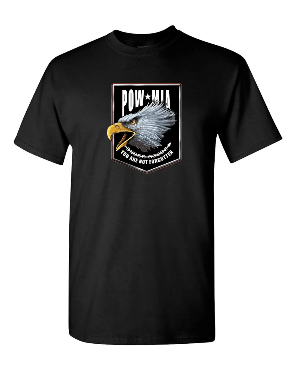 Pow Mia T-shirt, never forgotten tees, 2nd Amendment Tees, Military Tees