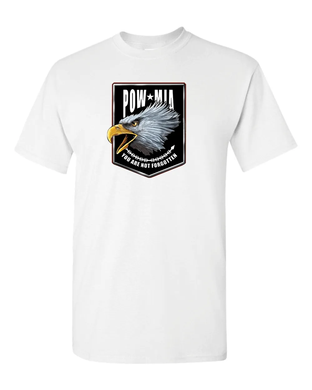 Pow Mia T-shirt, never forgotten tees, 2nd Amendment Tees, Military Tees