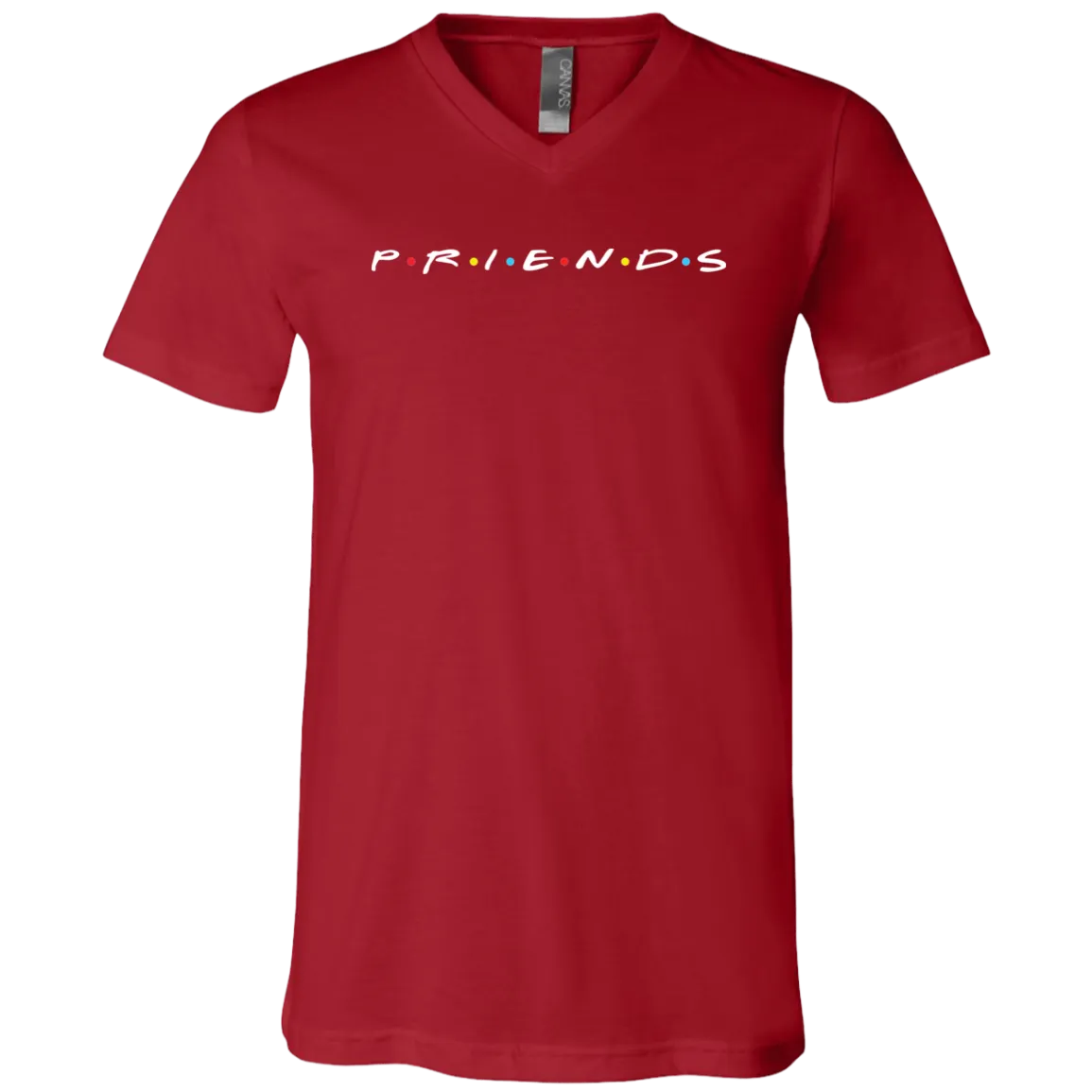 Priends Unisex Jersey V-Neck T-Shirt