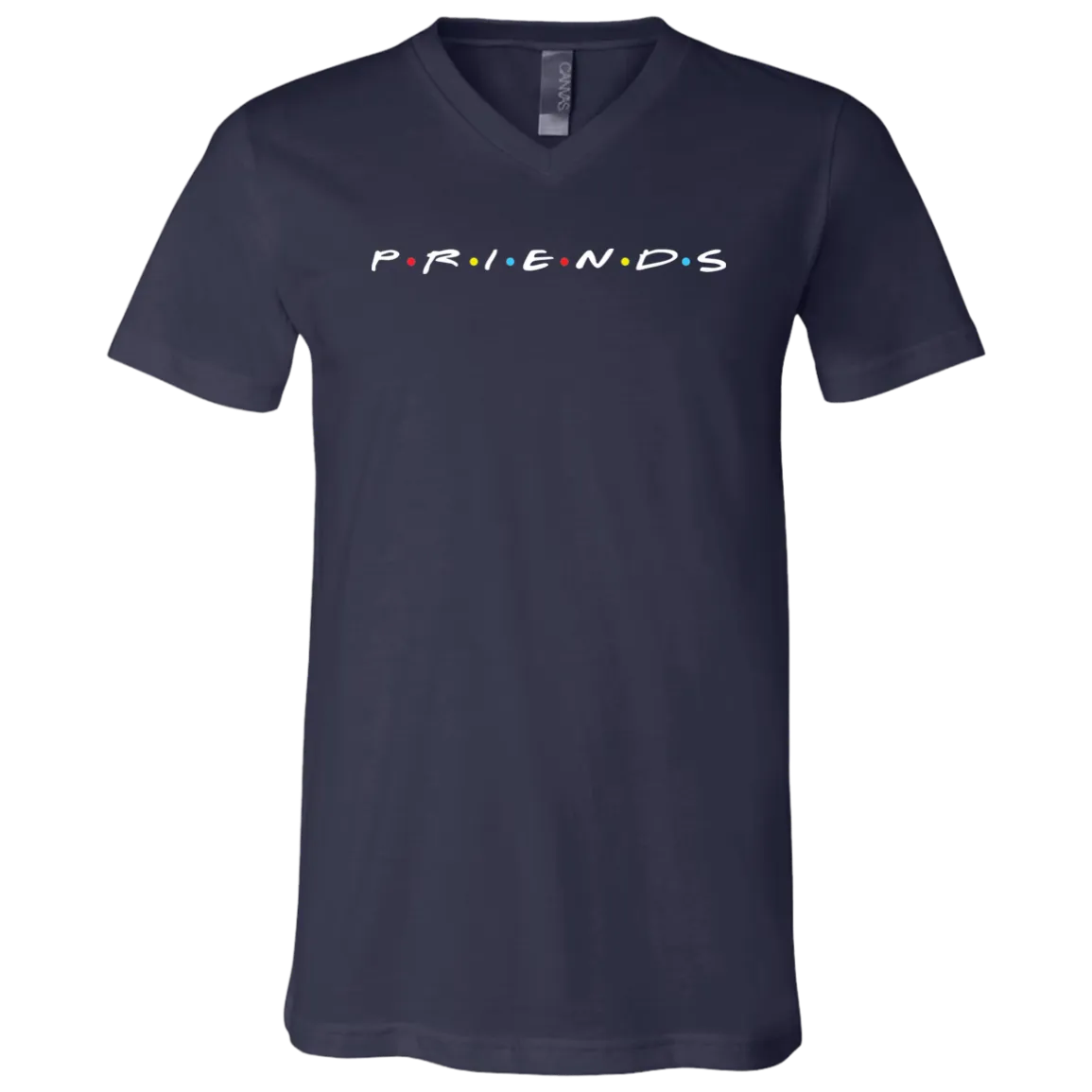 Priends Unisex Jersey V-Neck T-Shirt