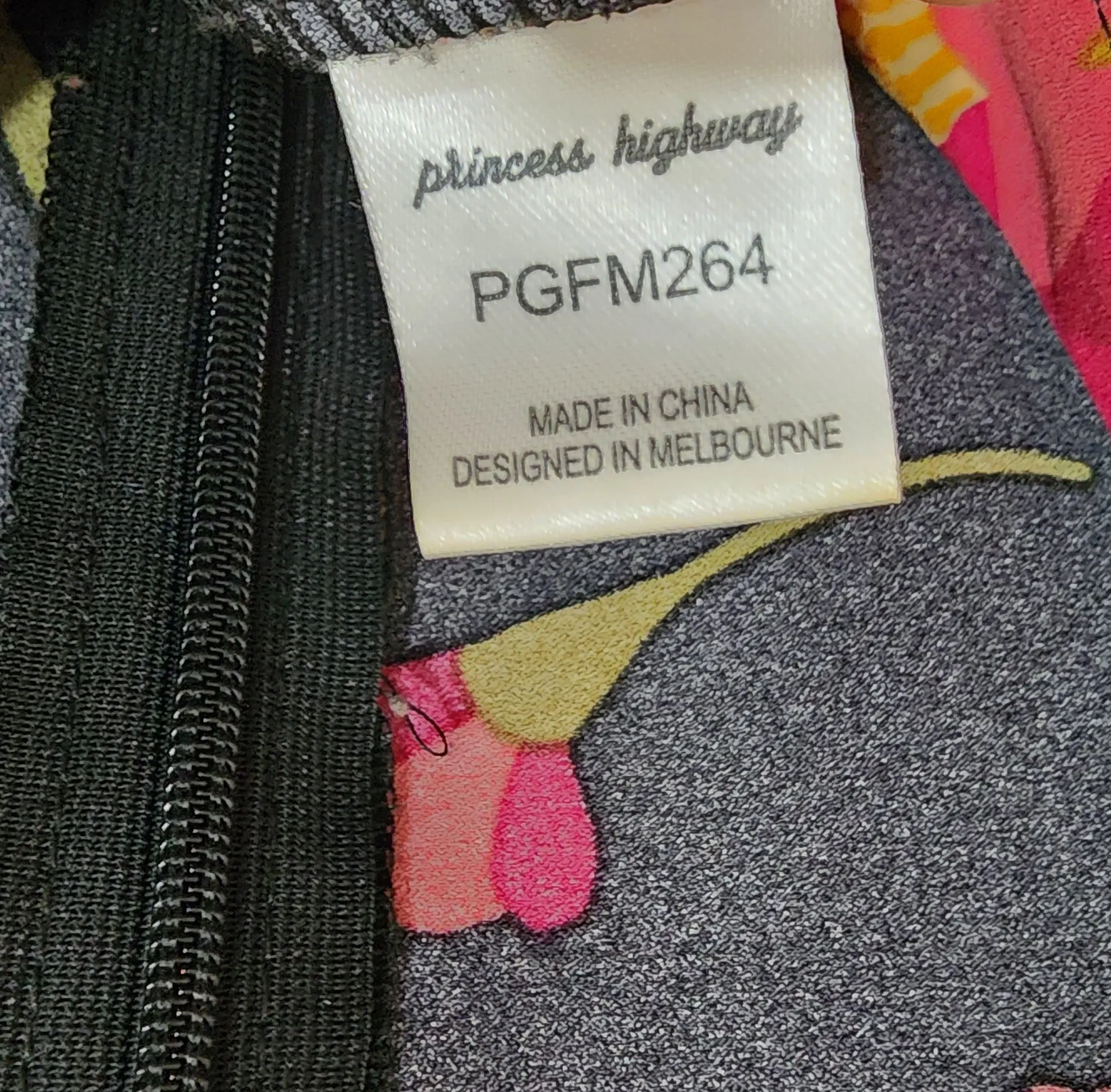 Princess Highway black floral jumpsuit size 12