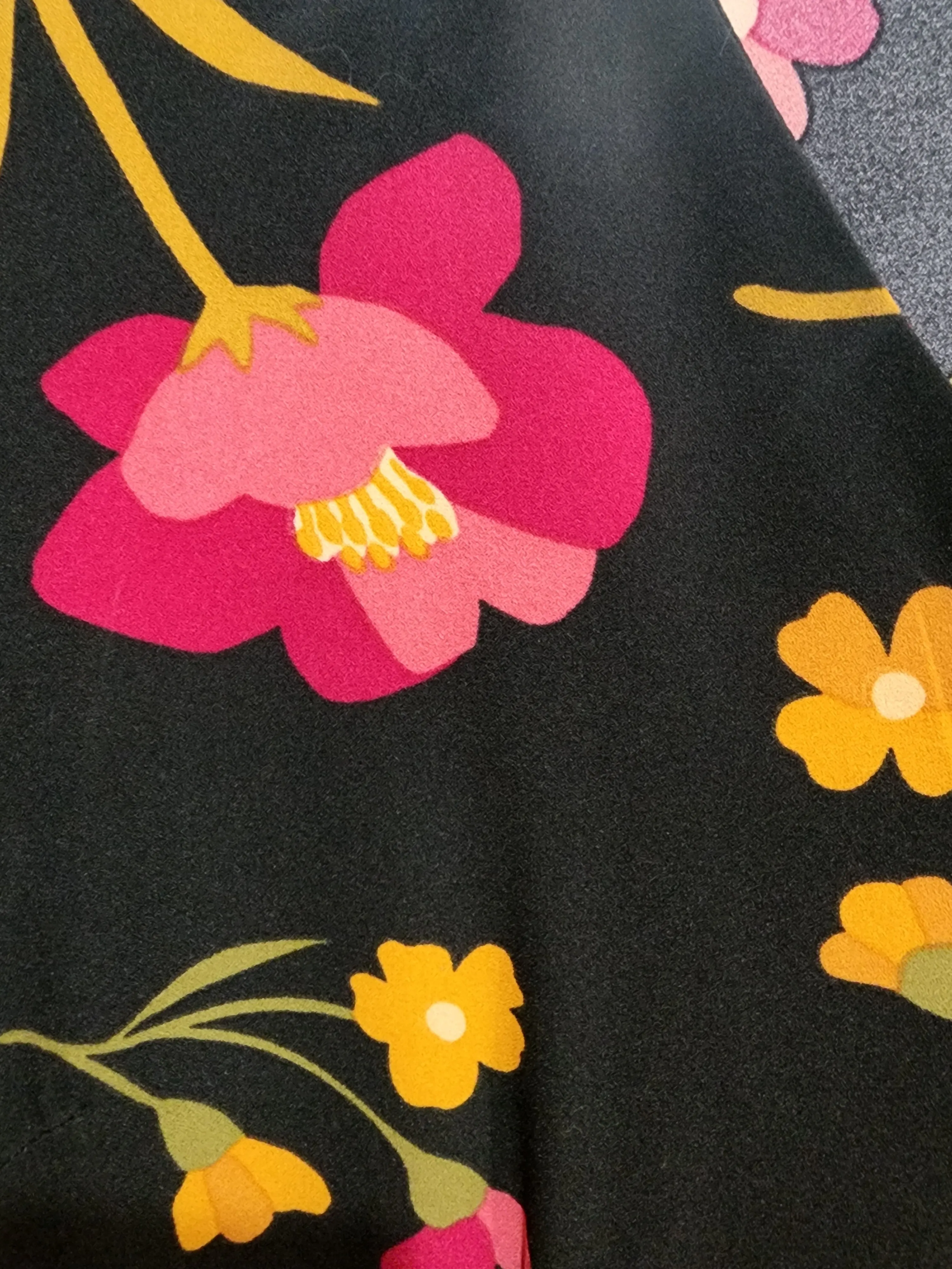 Princess Highway black floral jumpsuit size 12