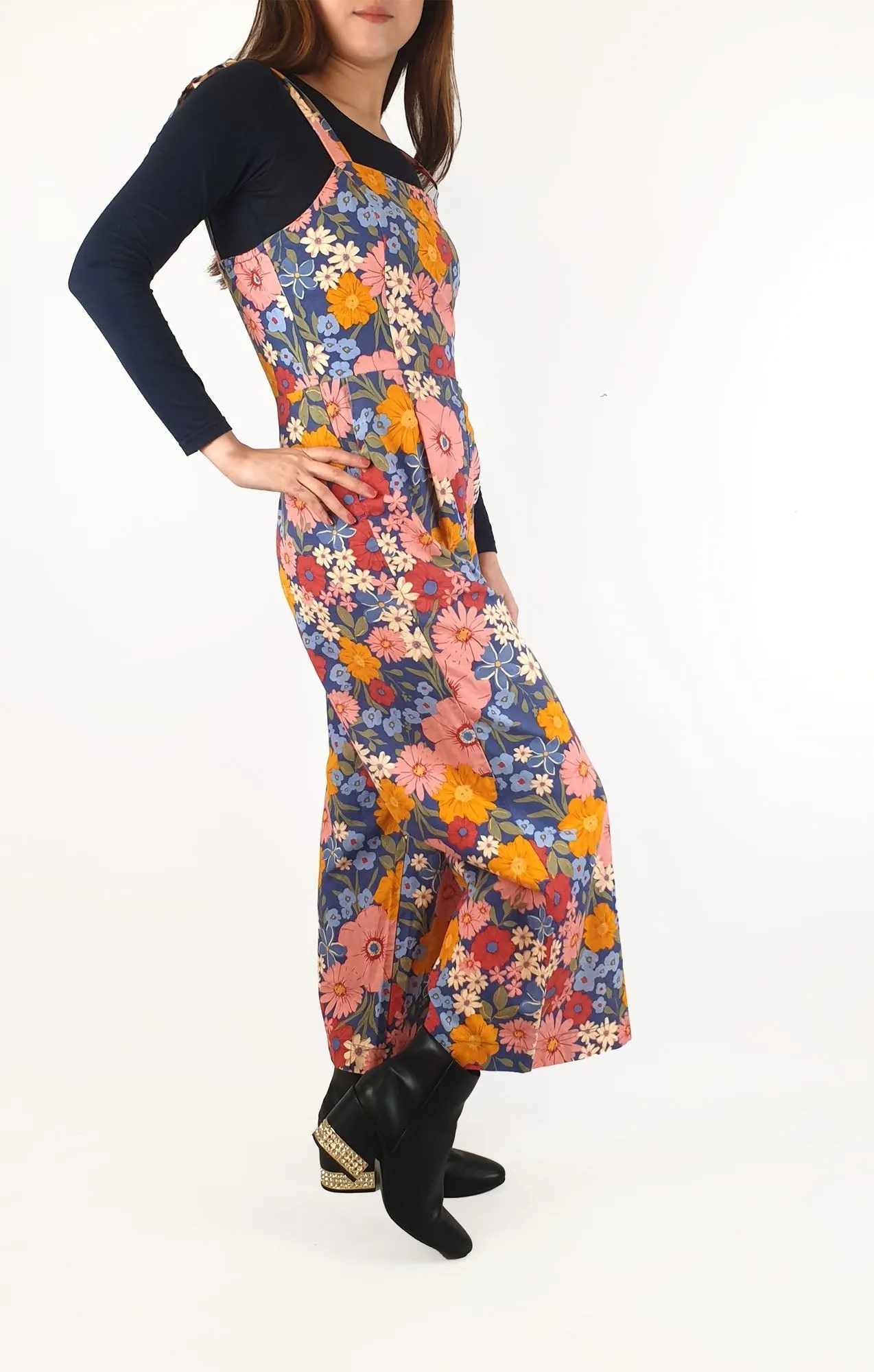 Princess Highway floral spaghetti strap jumpsuit size 10