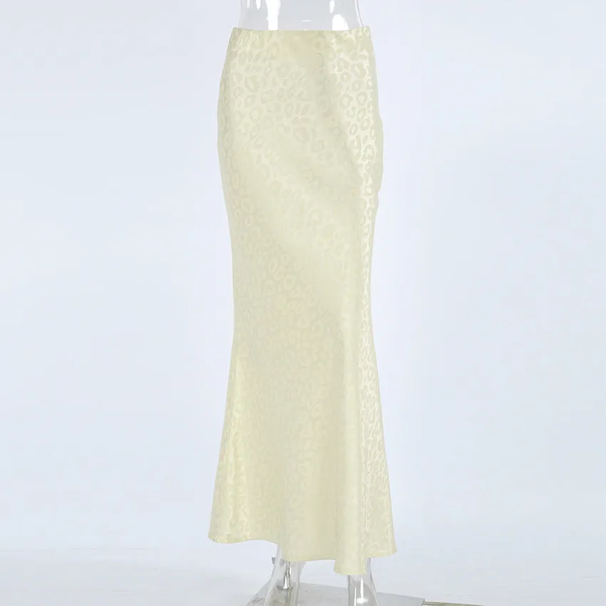 Printed Maxi Straight Skirt
