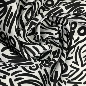 Printed Mini Matt Black\White