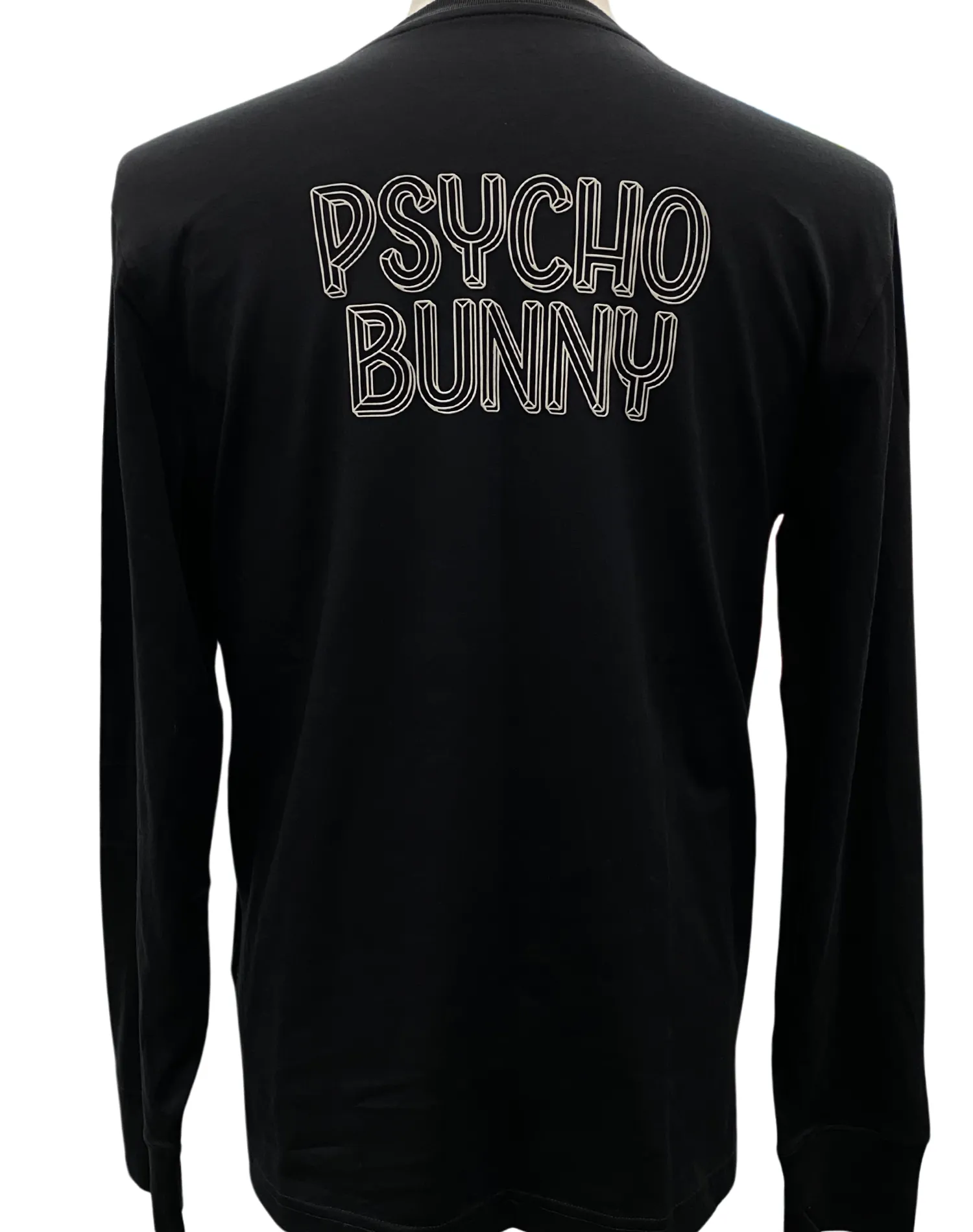 Psycho Bunny Monarch Long Sleeve Graphic Tee - Black