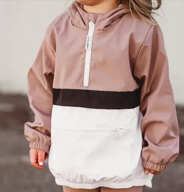 PULLOVER WINDBREAKER - DUSTY PLUM