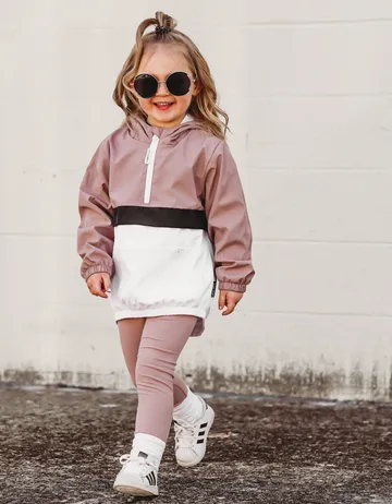 PULLOVER WINDBREAKER - DUSTY PLUM