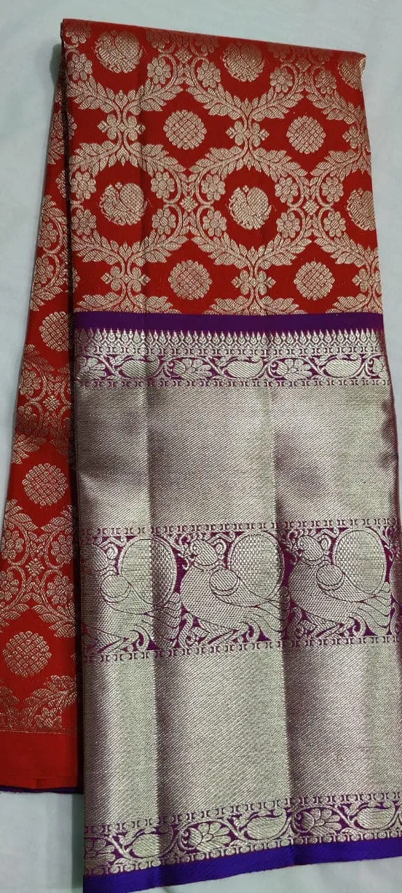 Pure kanchi pattu lehenga,Bridal Lehenga,kids Pattu langa,Langavoni,Halfsaree,Kanjivaram Lehenga,Pattu Pavada,Silk Lehenga kids crop top