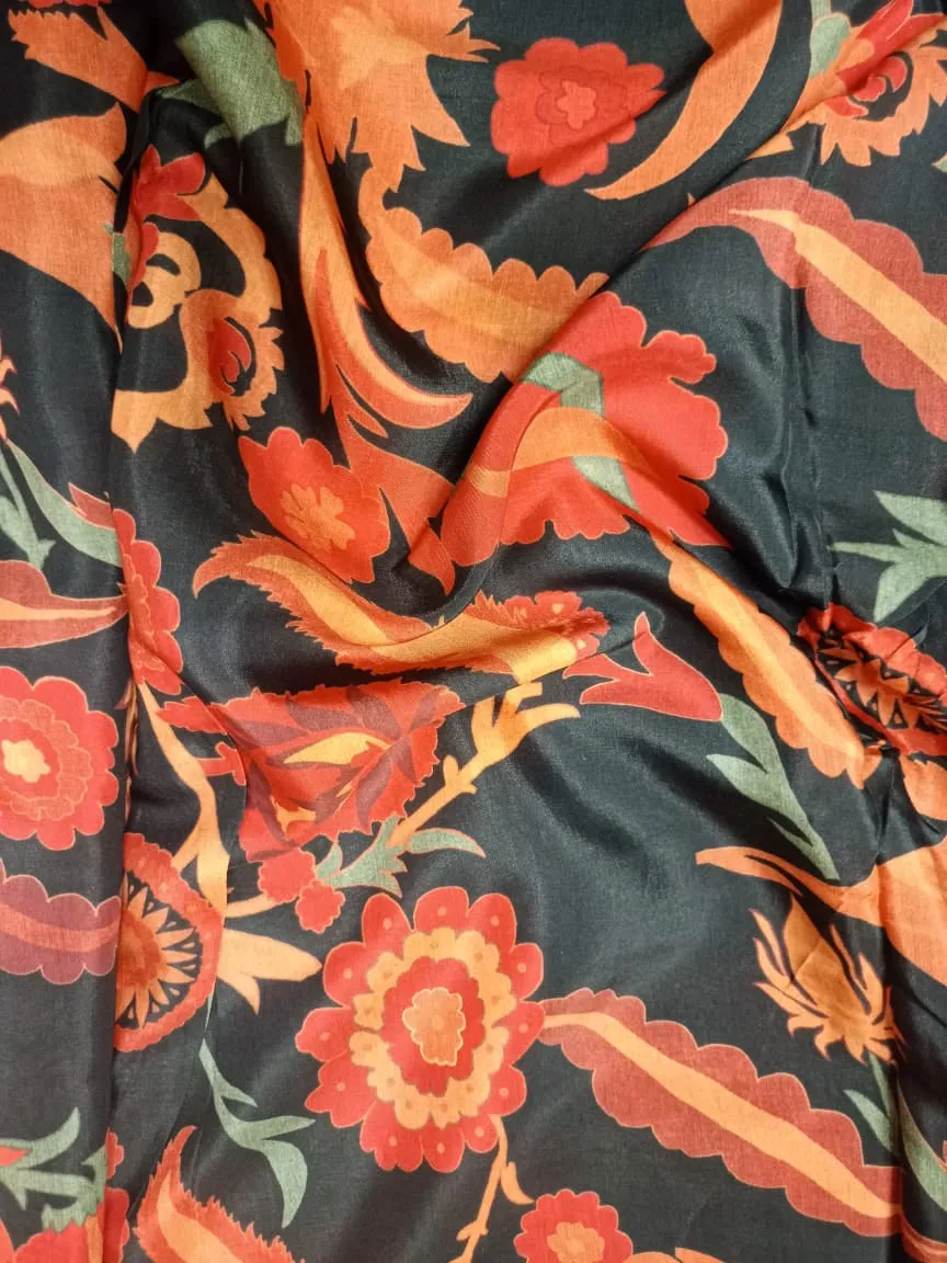 Pure Modal Soft Muslin Digital Printed Fabrics