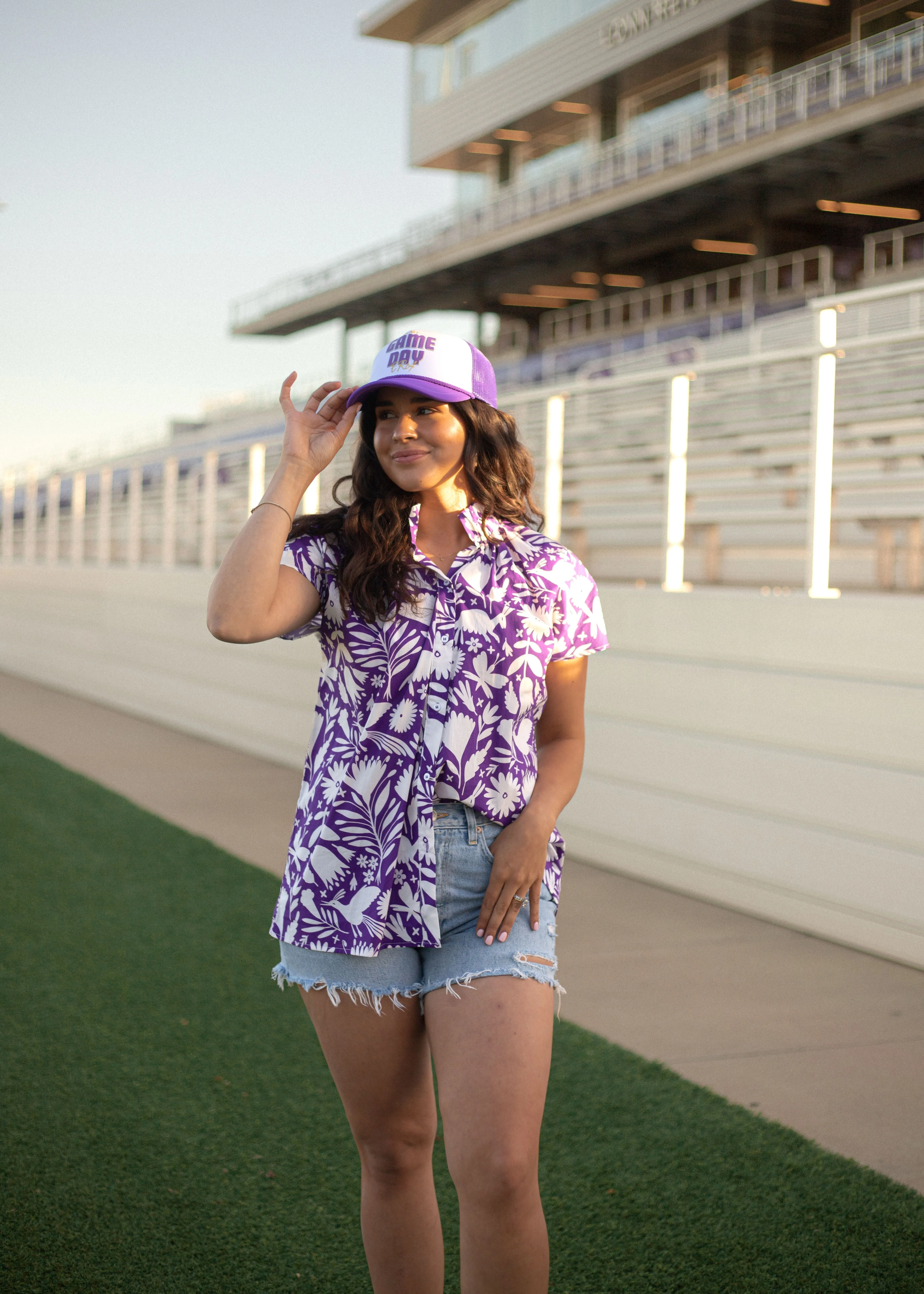 Purple Otomi Blouse