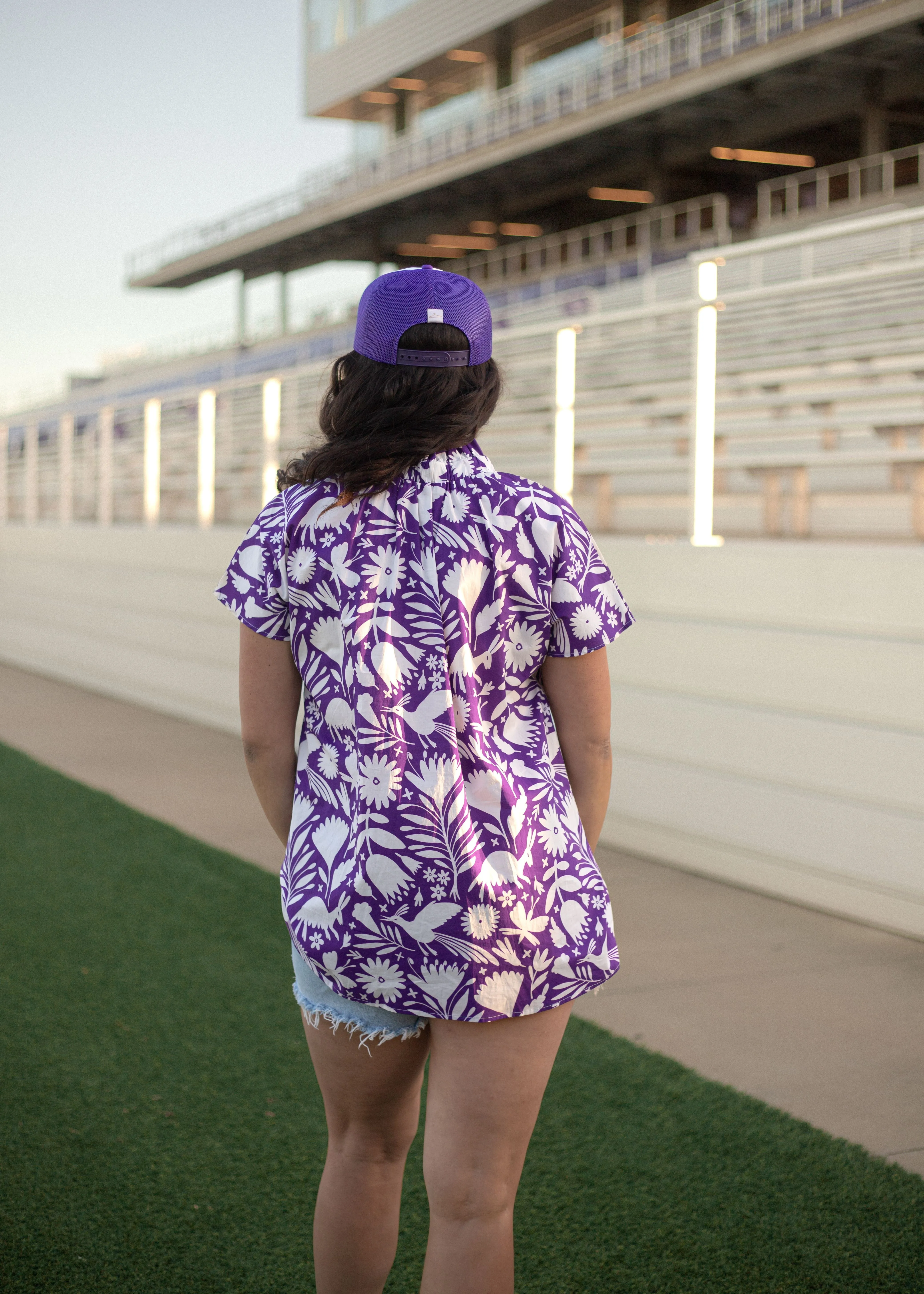 Purple Otomi Blouse