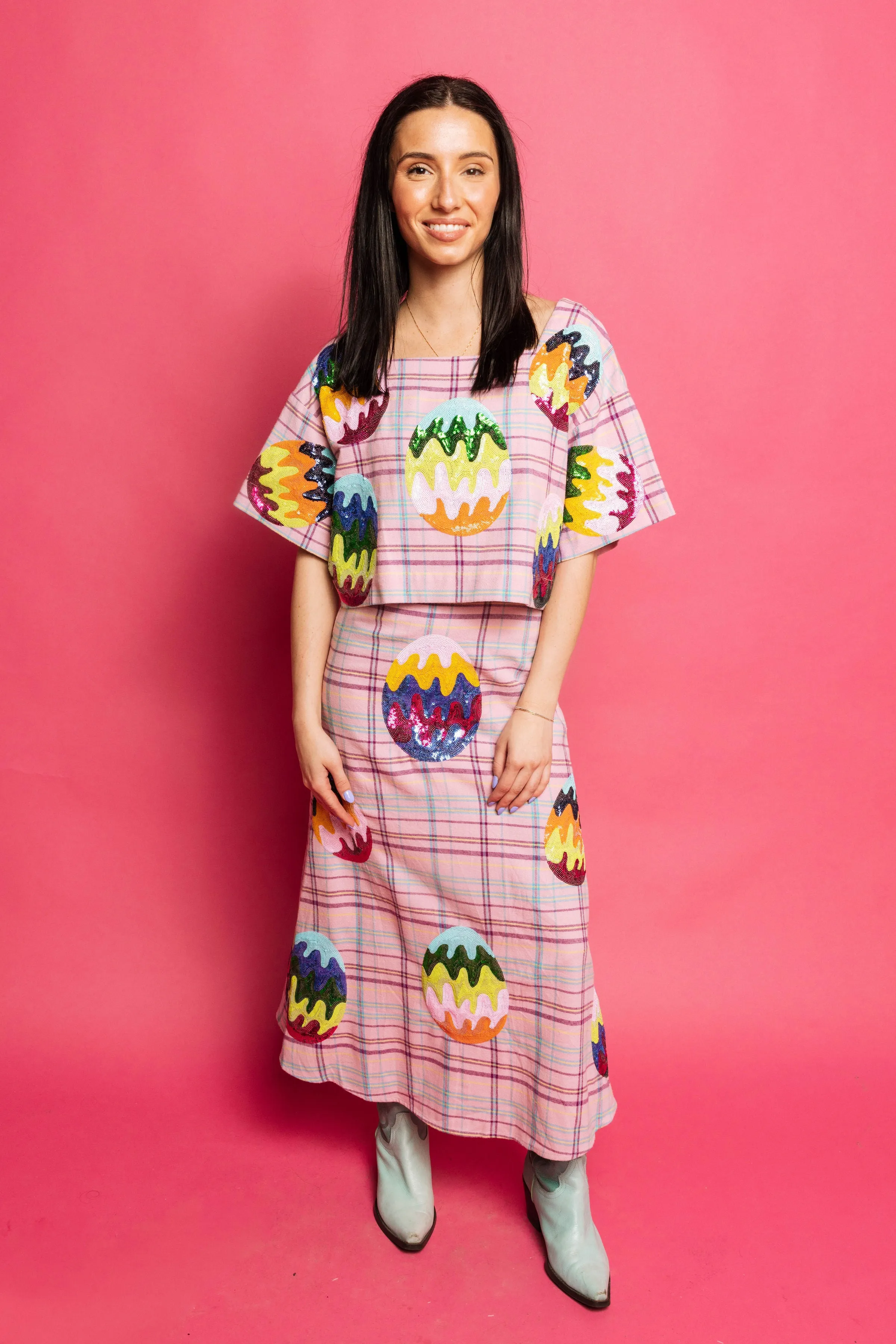Queen of Sparkles Easter Egg Maxi Skirt (SKIRT ONLY)