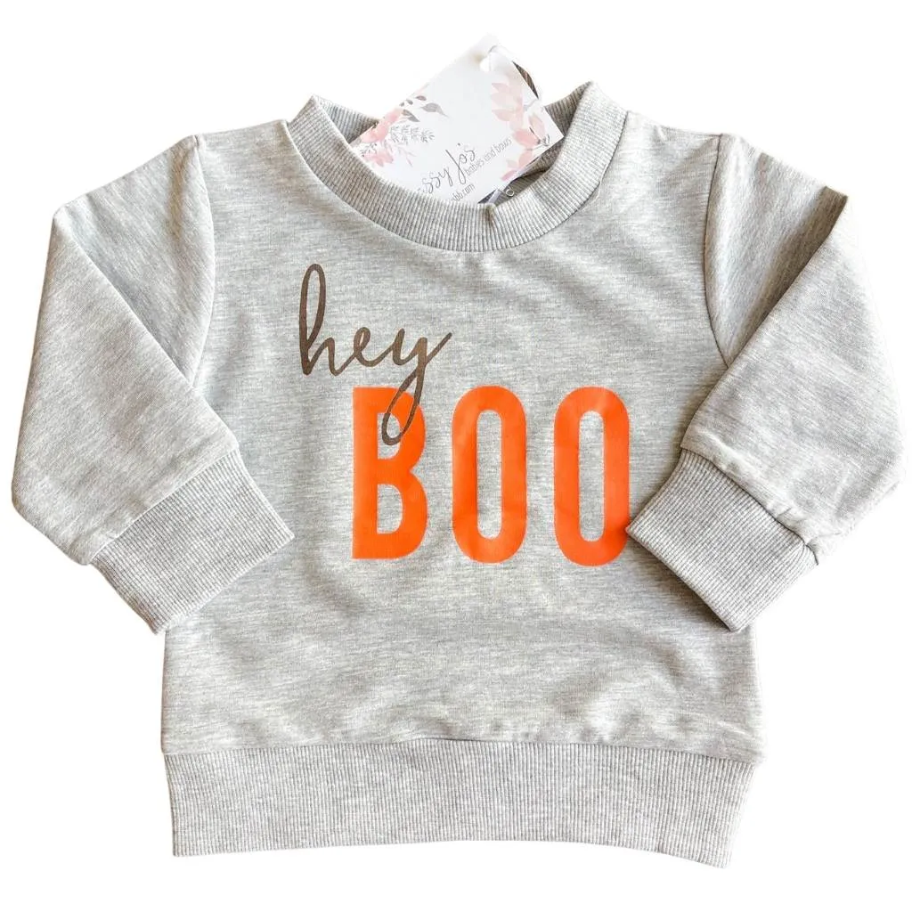 "Hey Boo" Crew Sweatshirt