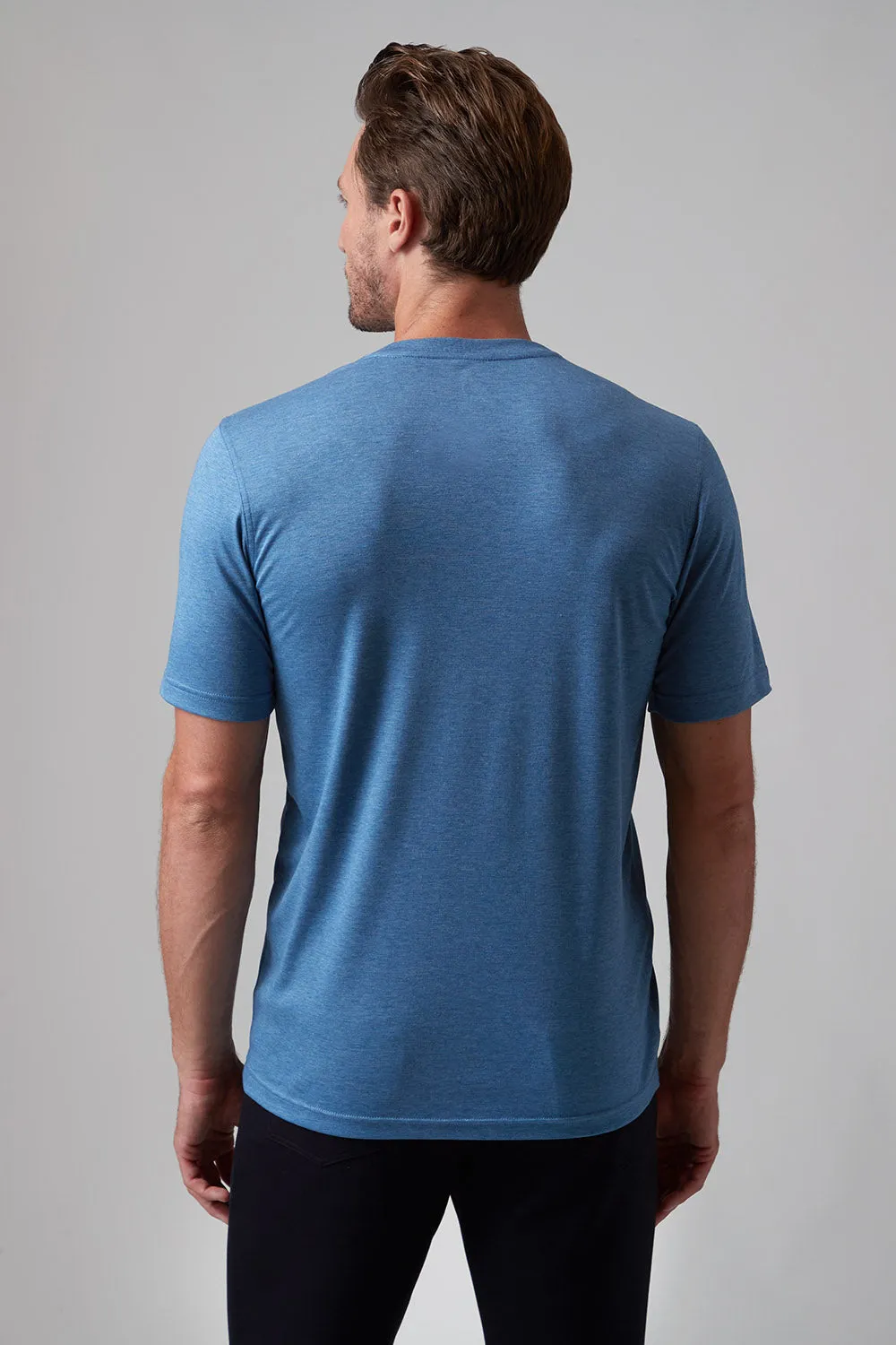 Raffi V-Neck Tee - Denim