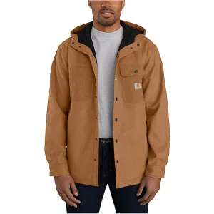 Rain Defender® Heavyweight Hooded Shirt Jacket Oiled Walnut Heather