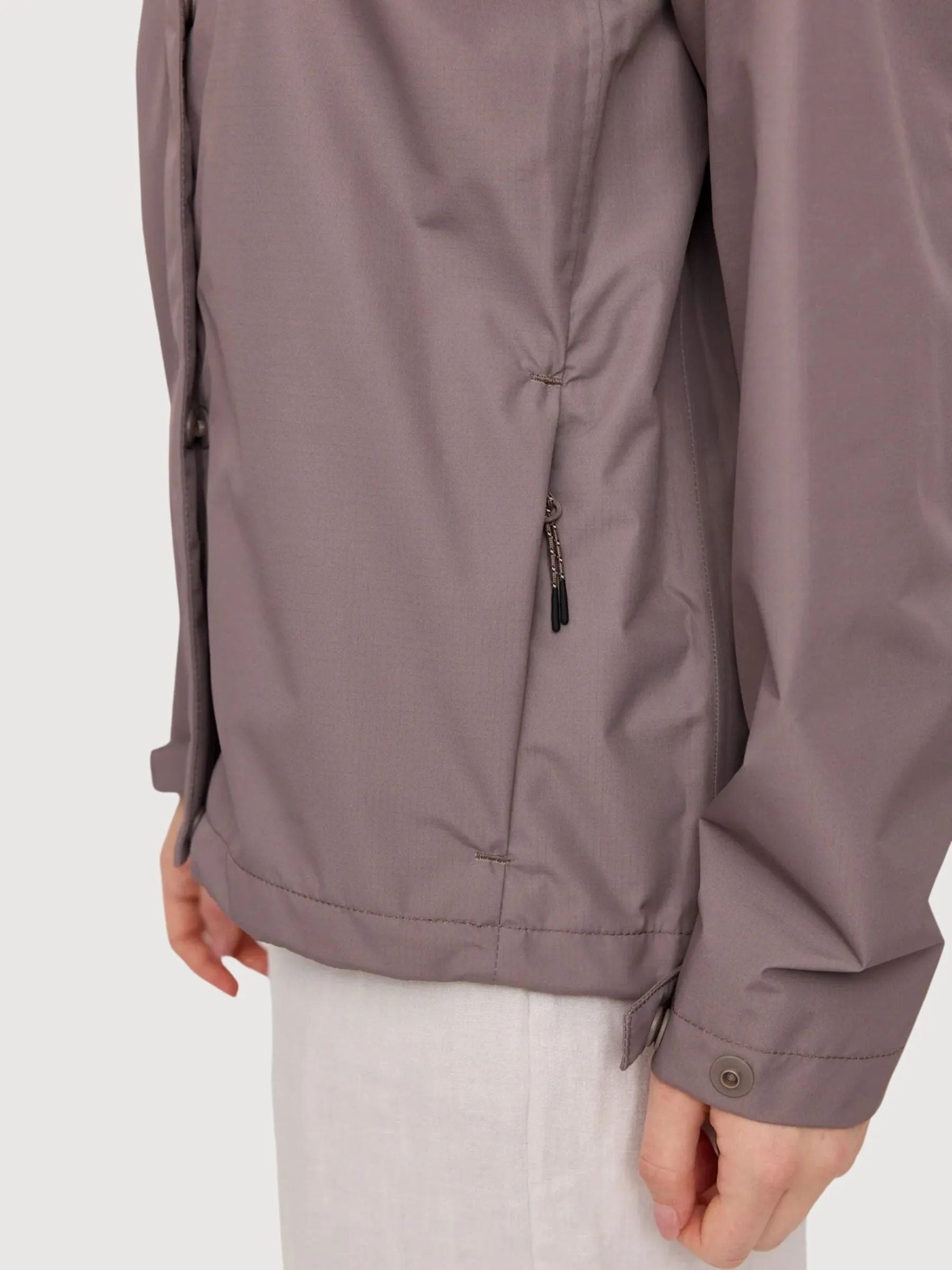 Rain Jacket Short Brown Woman | Mazine
