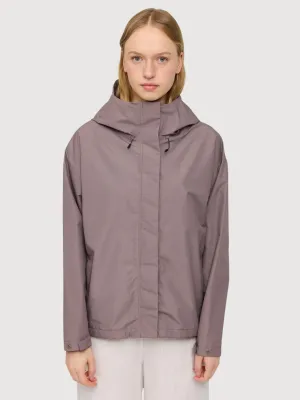 Rain Jacket Short Brown Woman | Mazine