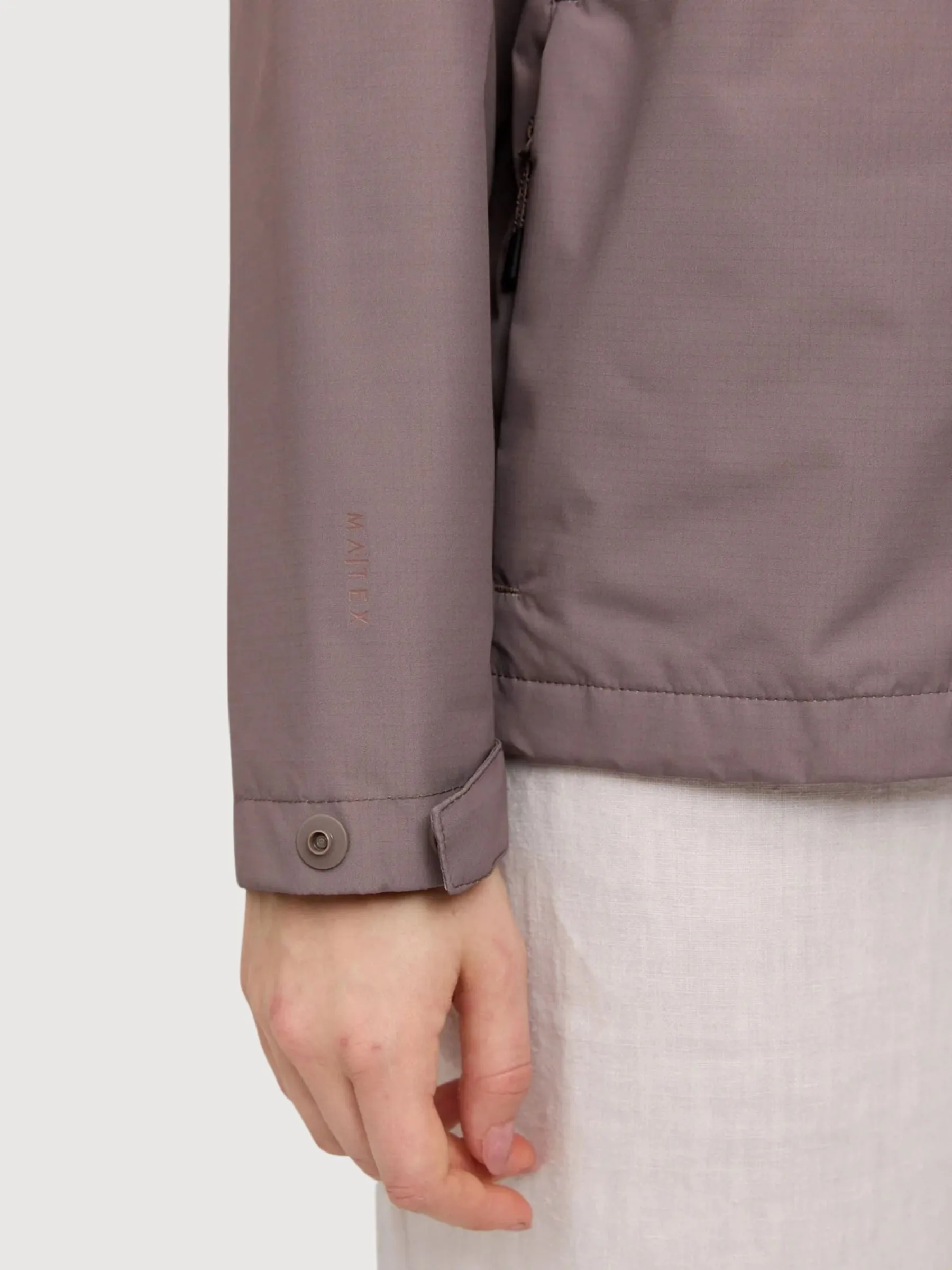 Rain Jacket Short Brown Woman | Mazine