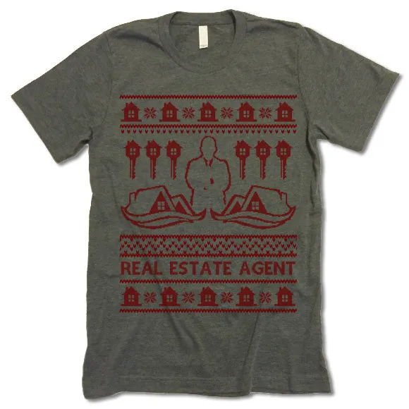 Real Estate Agent Christmas T-Shirt