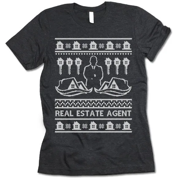 Real Estate Agent Christmas T-Shirt