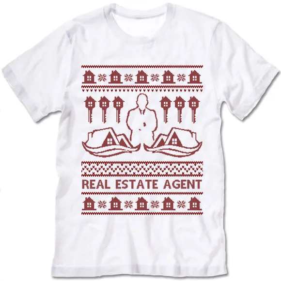 Real Estate Agent Christmas T-Shirt